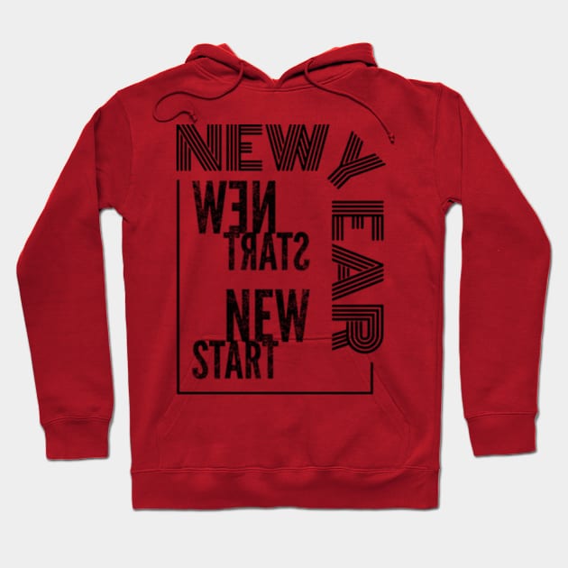 New Year New Start Hoodie by Worldengine